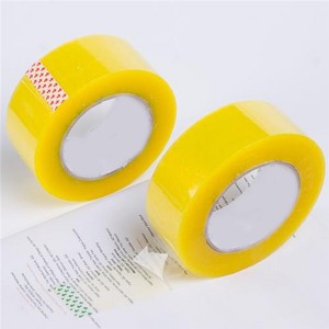 Factory wholesale China Yellowish 45micron BOPP Packing Tape