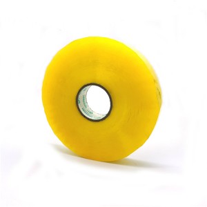 China Custom Size Adhesive BOPP Clear Yellowish Tape for Package