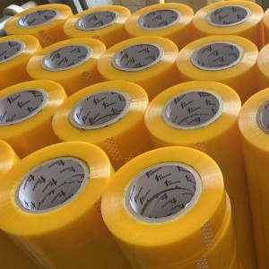 Yellow transparent 48mm width Cello Tape for Carton Packing
