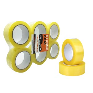 Super Lowest Price Transparent Yellowish Packaging Tape for Boxes Sealing